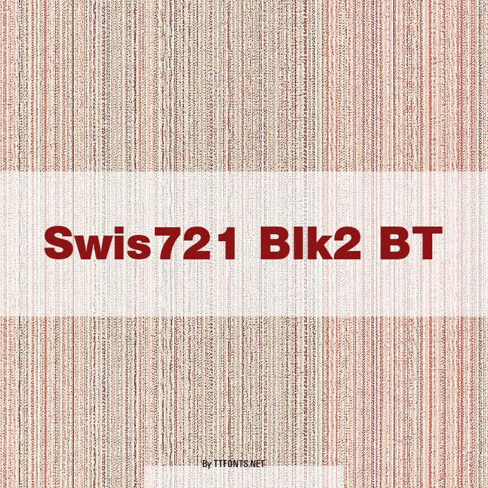 Swis721 Blk2 BT example